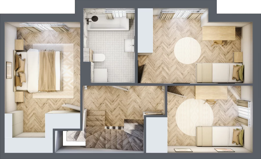 Dom 98,51 m², oferta nr 2D.2, Wawer Park, Warszawa, Wawer, Aleksandrów, ul. Zagórzańska 52