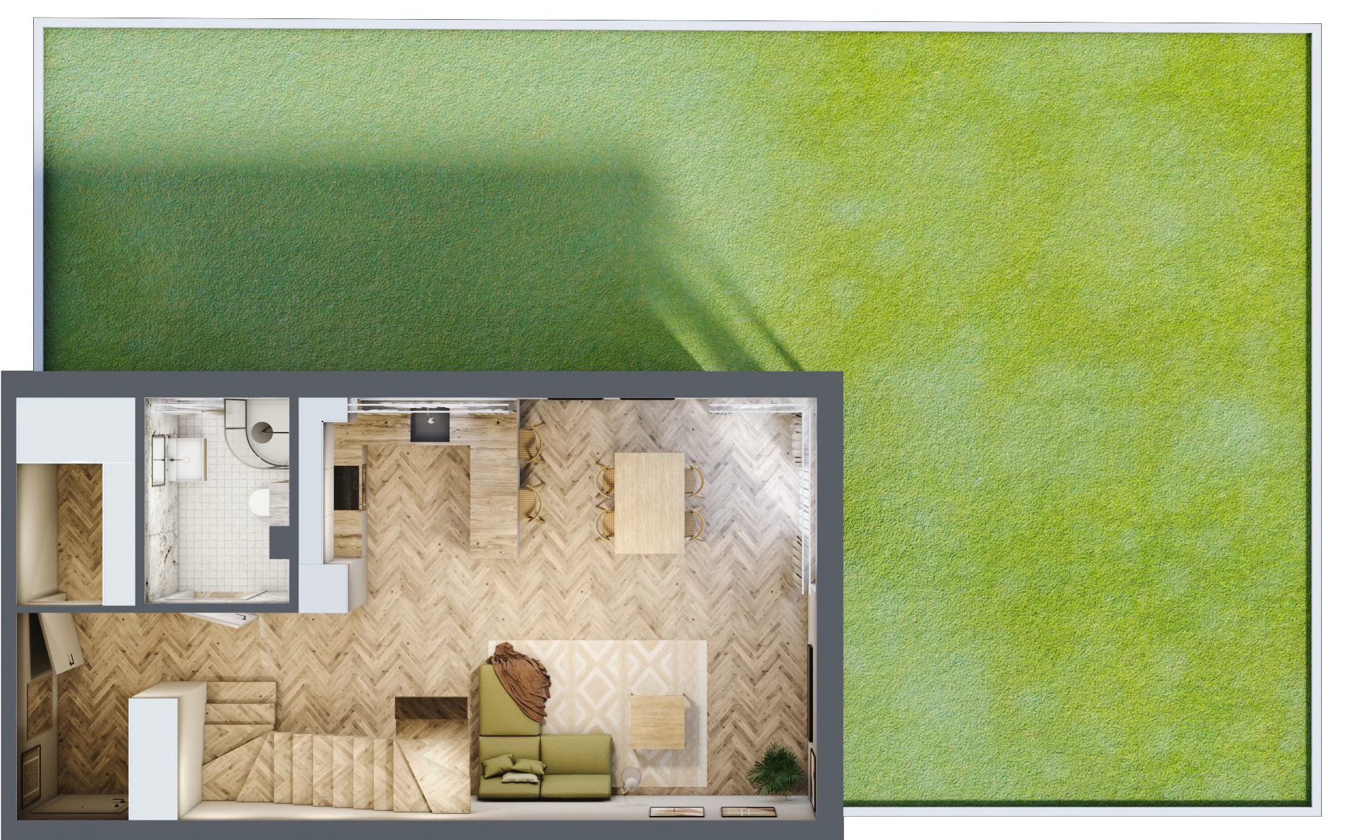 Dom 98,80 m², oferta nr 2B.2, Wawer Park, Warszawa, Wawer, Aleksandrów, ul. Zagórzańska 52