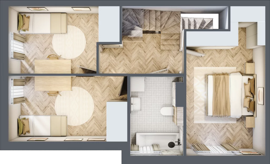 Dom 92,27 m², oferta nr 3B.1, Wawer Park, Warszawa, Wawer, Aleksandrów, ul. Zagórzańska 52