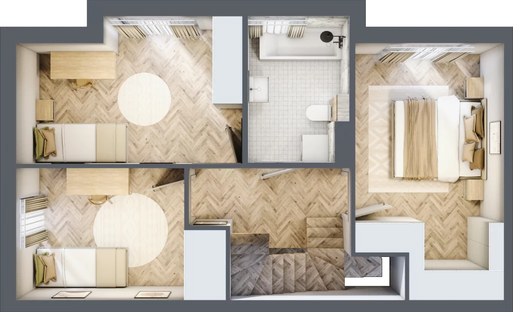 Dom 98,79 m², oferta nr 3D.2, Wawer Park, Warszawa, Wawer, Aleksandrów, ul. Zagórzańska 52