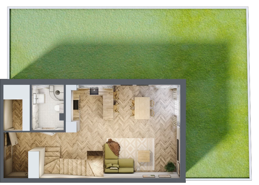 Dom 99,18 m², oferta nr 3F.2, Wawer Park, Warszawa, Wawer, Aleksandrów, ul. Zagórzańska 52