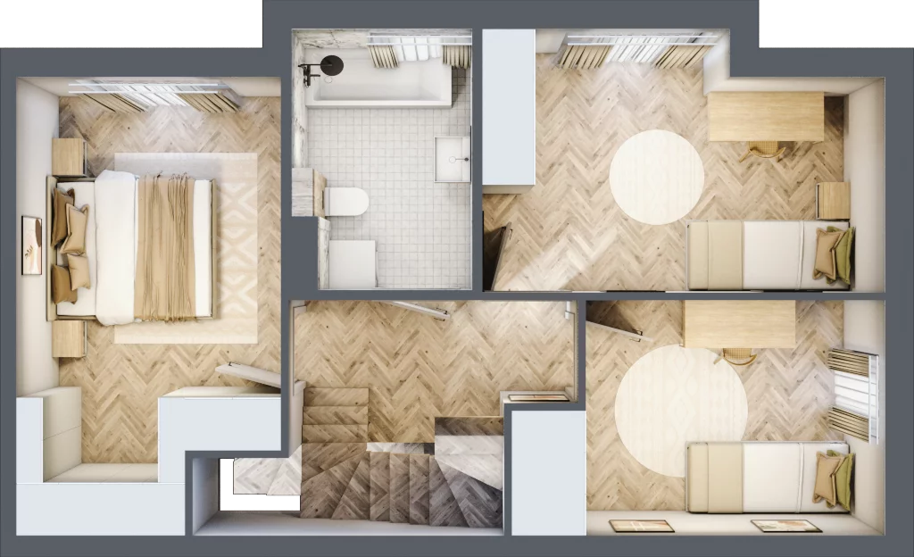 Dom 99,18 m², oferta nr 3F.2, Wawer Park, Warszawa, Wawer, Aleksandrów, ul. Zagórzańska 52