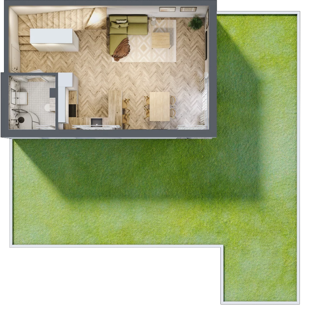 Dom 92,15 m², oferta nr 3A.1, Wawer Park, Warszawa, Wawer, Aleksandrów, ul. Zagórzańska 52