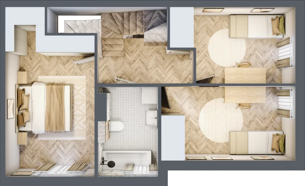 Dom 92,15 m², oferta nr 3A.1, Wawer Park, Warszawa, Wawer, Aleksandrów, ul. Zagórzańska 52