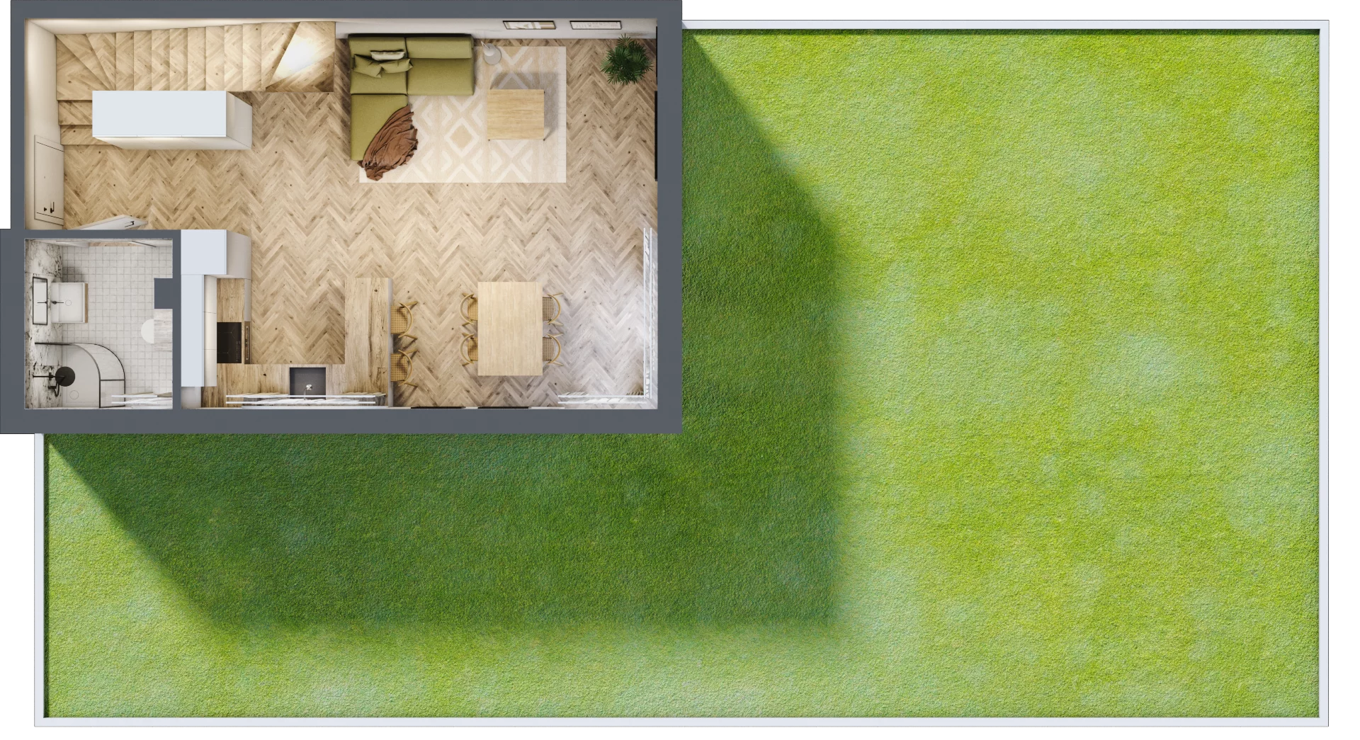 Dom 92,24 m², oferta nr 3C.1, Wawer Park, Warszawa, Wawer, Aleksandrów, ul. Zagórzańska 52