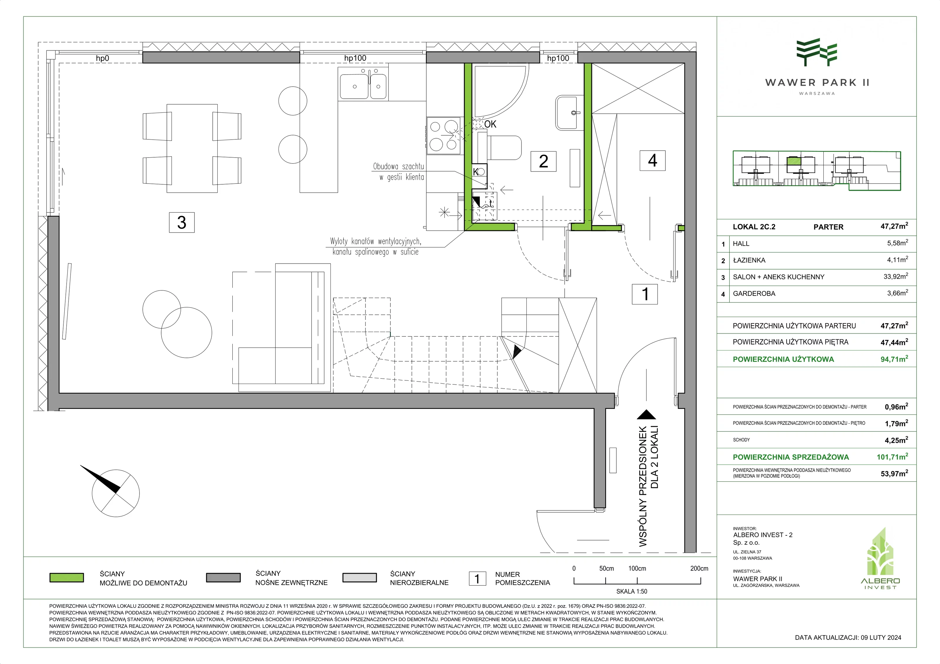 Dom 101,71 m², oferta nr 2C.2, Wawer Park, Warszawa, Wawer, Aleksandrów, ul. Zagórzańska 52