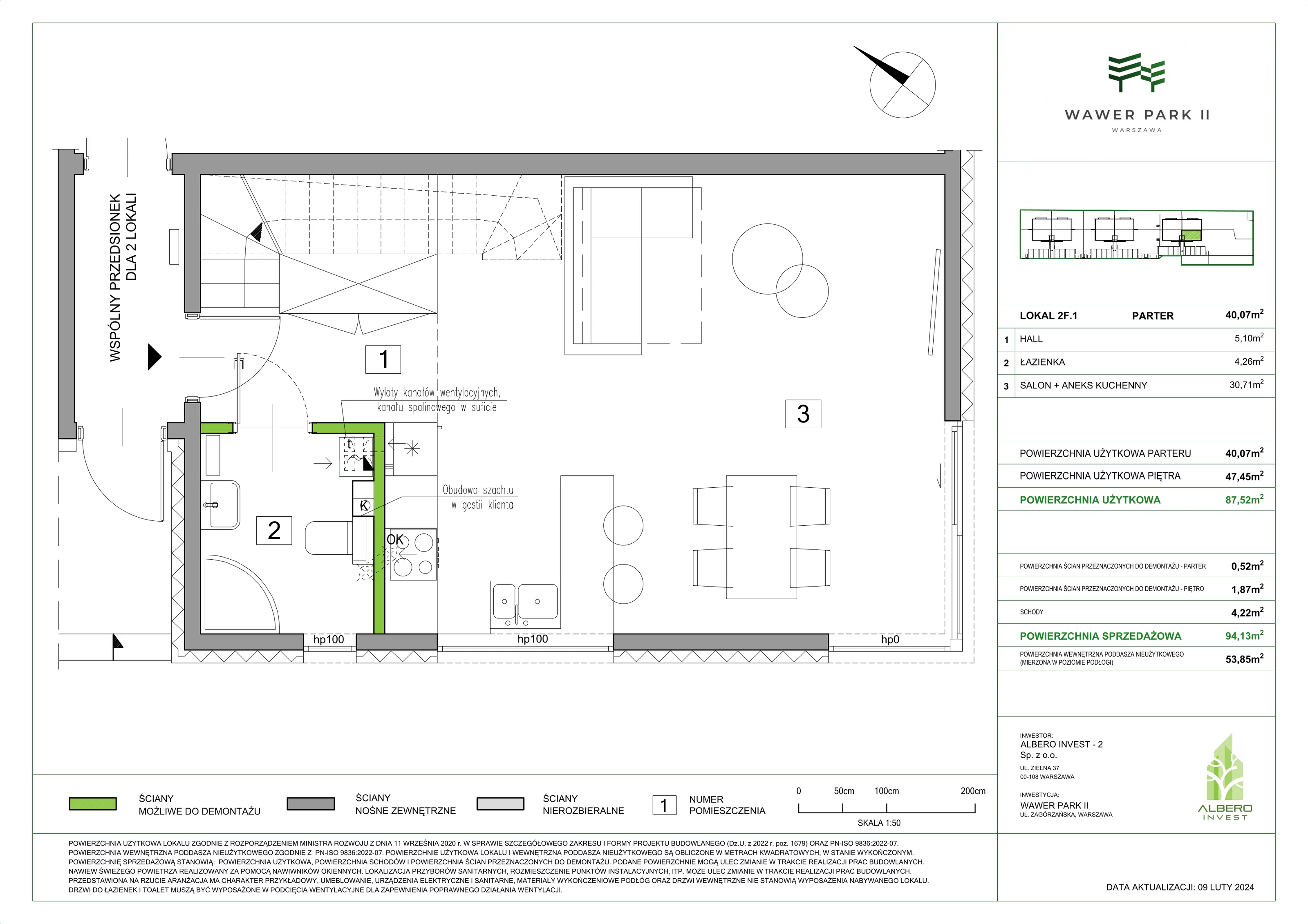 Dom 94,13 m², oferta nr 2F.1, Wawer Park, Warszawa, Wawer, Aleksandrów, ul. Zagórzańska 52