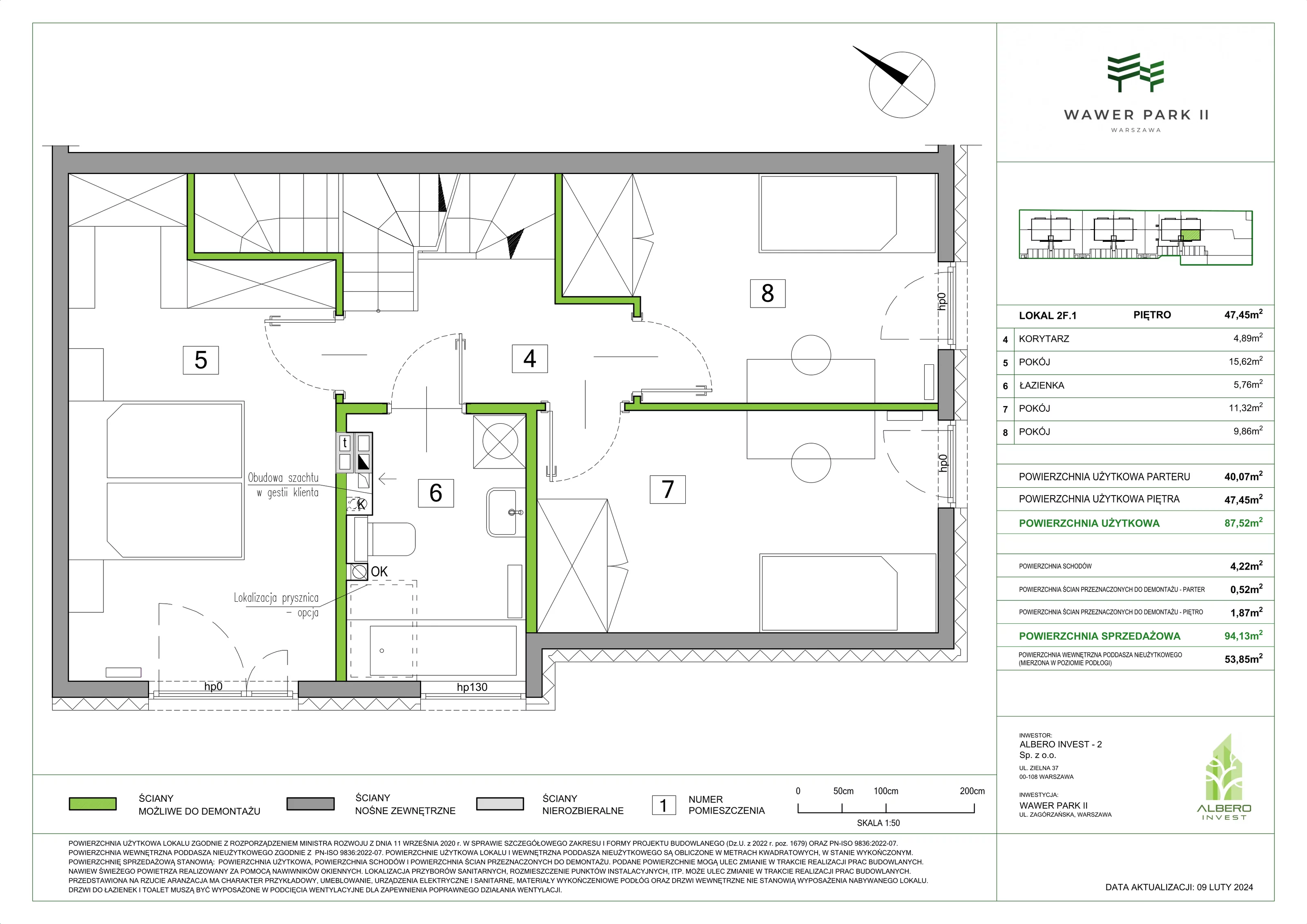 Dom 94,13 m², oferta nr 2F.1, Wawer Park, Warszawa, Wawer, Aleksandrów, ul. Zagórzańska 52
