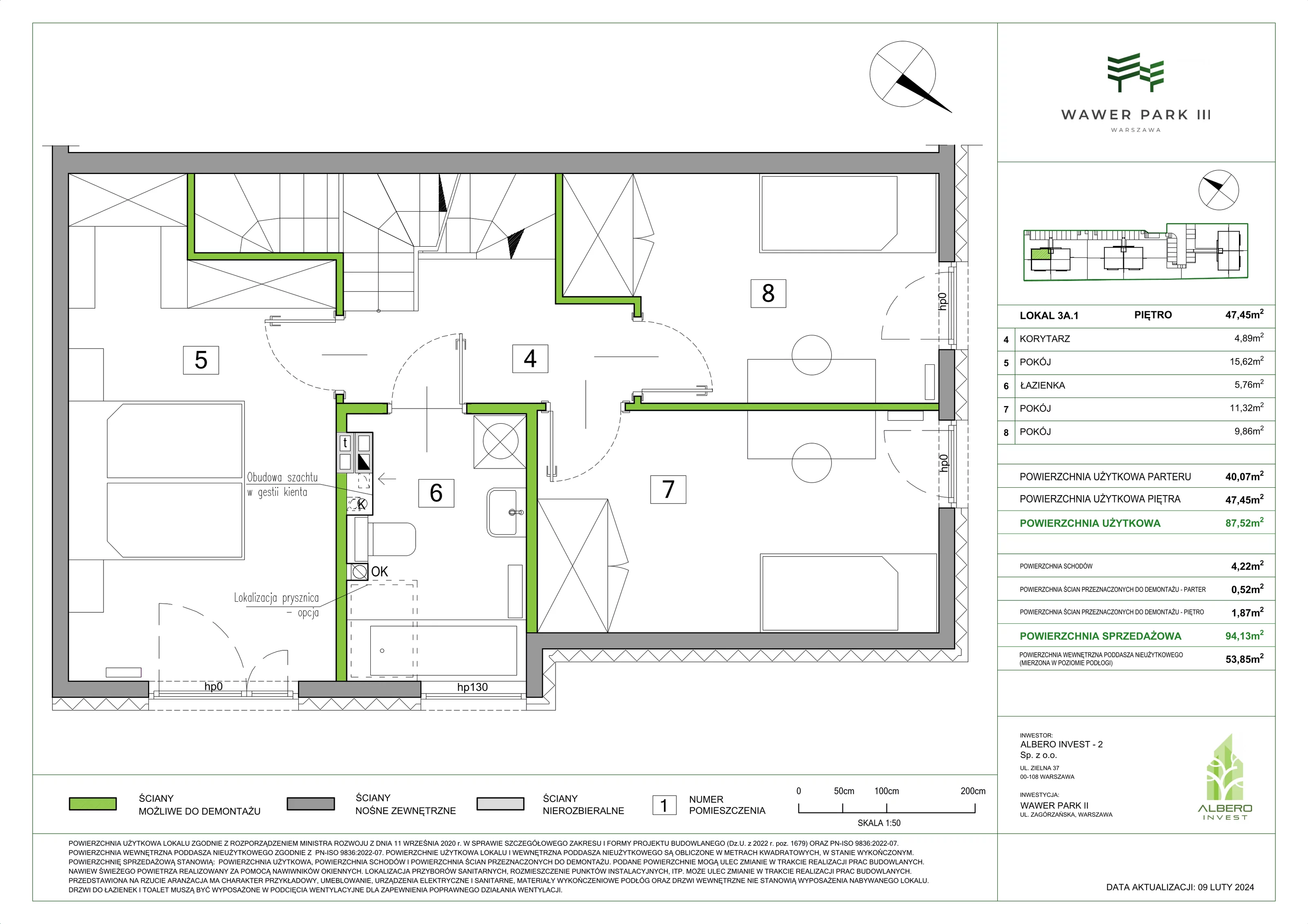 Dom 94,13 m², oferta nr 3A.1, Wawer Park, Warszawa, Wawer, Aleksandrów, ul. Zagórzańska 52