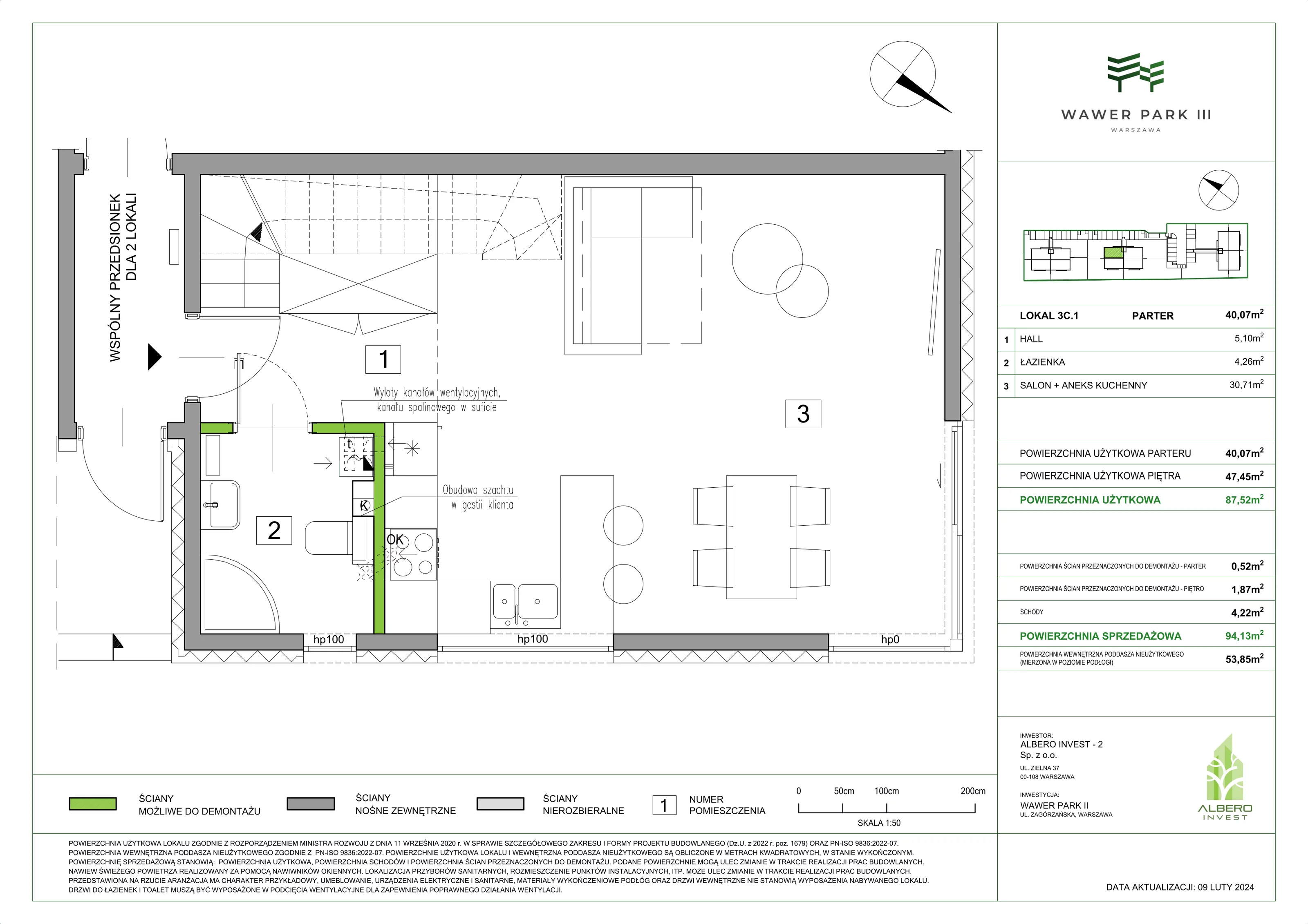Dom 94,13 m², oferta nr 3C.1, Wawer Park, Warszawa, Wawer, Aleksandrów, ul. Zagórzańska 52