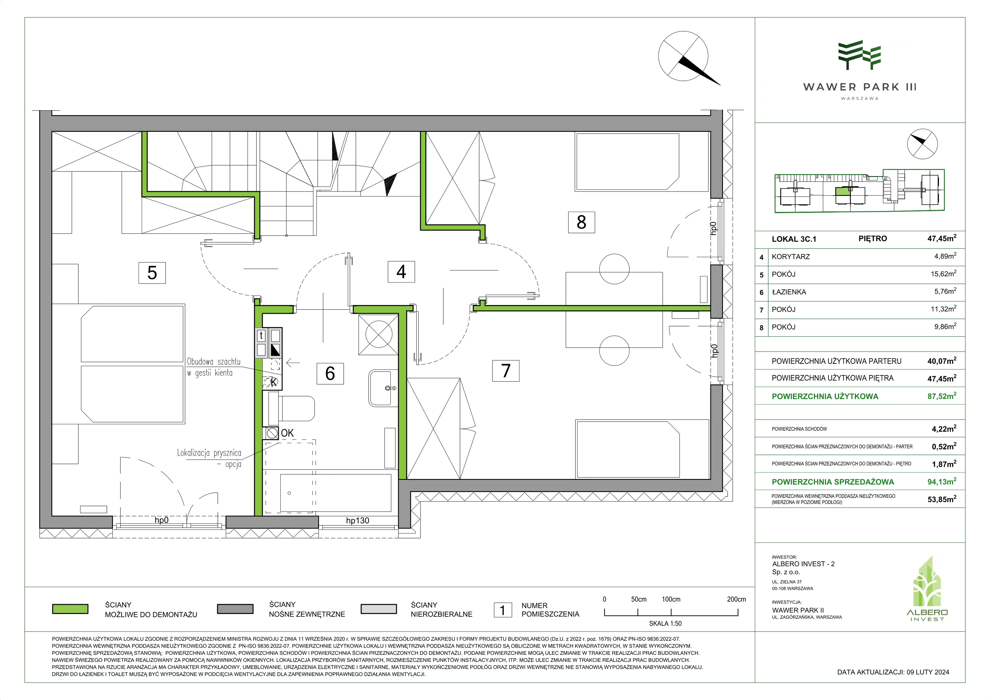 Dom 94,13 m², oferta nr 3C.1, Wawer Park, Warszawa, Wawer, Aleksandrów, ul. Zagórzańska 52