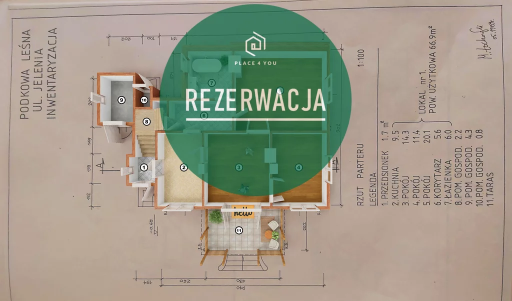 Dom 66,90 m², oferta nr , 435/14727/ODS, Podkowa Leśna, Jelenia