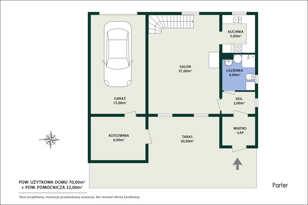 Dom 91,85 m², oferta nr , 445/14727/ODS, Wiązowna, Kącka