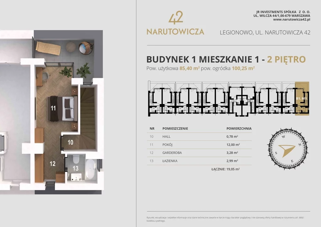 Dom i rezydencja 85,40 m², oferta nr , 402/14727/ODS, Legionowo, Gabriela Narutowicza