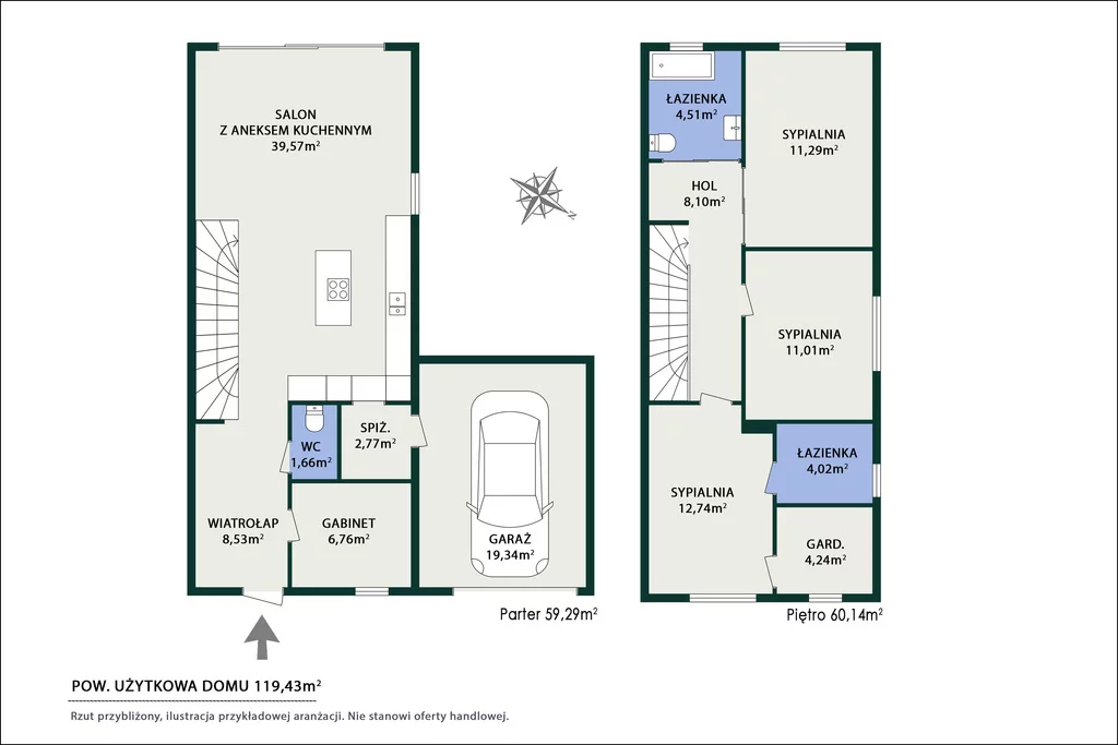 Dom i rezydencja 138,77 m², oferta nr , 455/14727/ODS, Dawidy Bankowe, Hajduczka