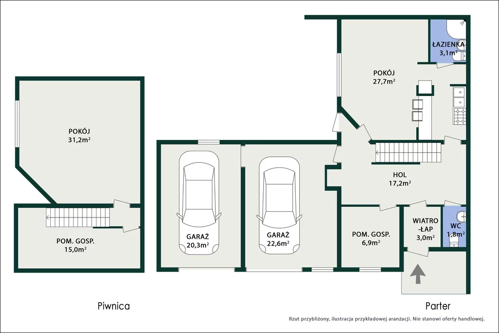 Dom i rezydencja 244,20 m², oferta nr , 370/14727/ODS, Warszawa, Praga Południe, Praga Południe, Algierska