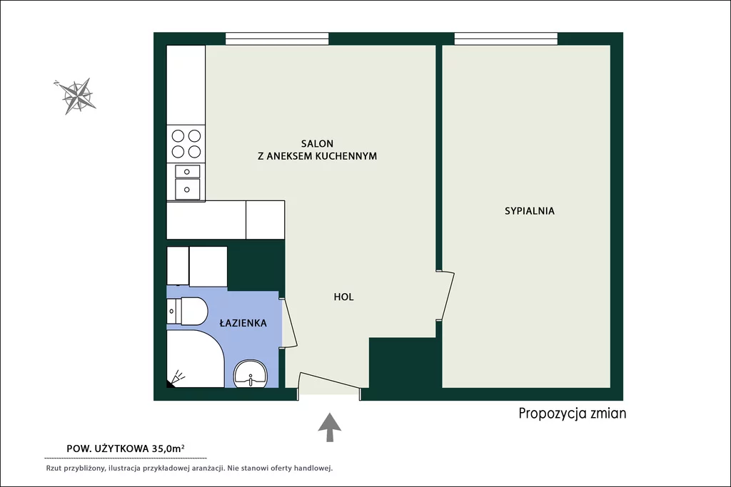 1 pokój, mieszkanie 34,94 m², piętro 1, oferta nr , 1317/14727/OMS, Warszawa, Praga Południe, Praga Południe, Podskarbińska