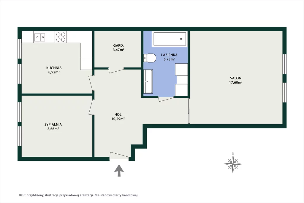 2 pokoje, mieszkanie 54,80 m², piętro 4, oferta nr , 1281/14727/OMS, Piaseczno, Albatrosów