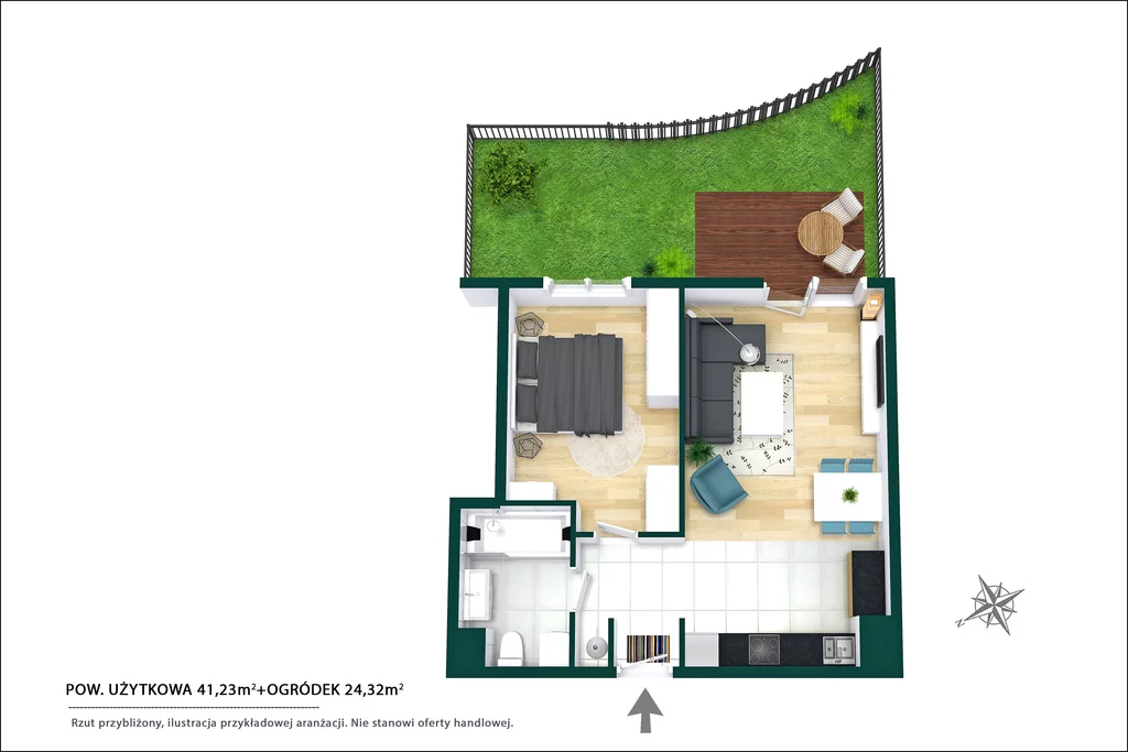 2 pokoje, mieszkanie 41,30 m², parter, oferta nr , 1339/14727/OMS, Pruszków, Bolesława Prusa