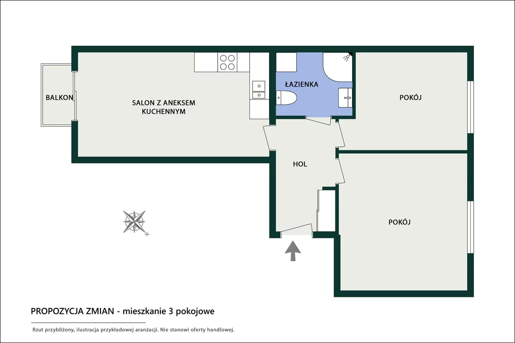2 pokoje, mieszkanie 47,20 m², piętro 1, oferta nr , 1177/14727/OMS, Warszawa, Praga Północ, Praga Północ, Józefa Szanajcy