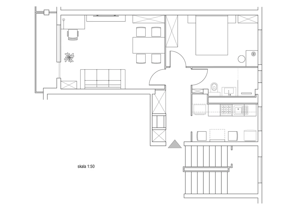2 pokoje, mieszkanie 46,10 m², piętro 2, oferta nr , 1069/14727/OMS, Warszawa, Mokotów, Mokotów, Oskara Kolberga