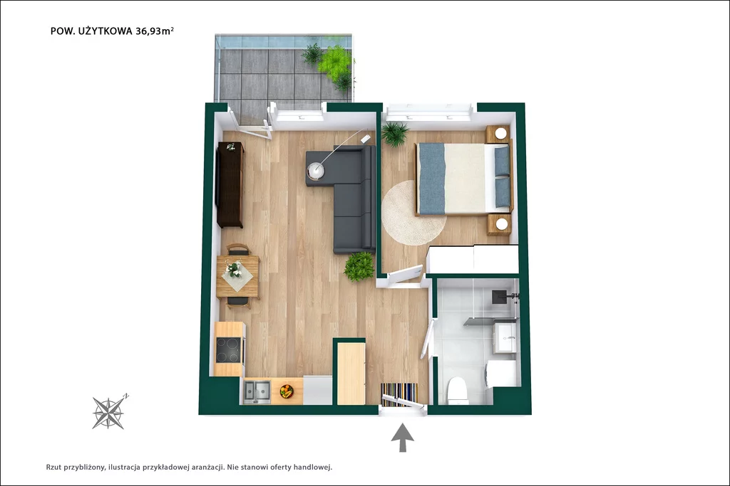 2 pokoje, apartament 36,93 m², piętro 1, oferta nr , 1279/14727/OMS, Warszawa, Białołęka, Białołęka, Pawła Włodkowica