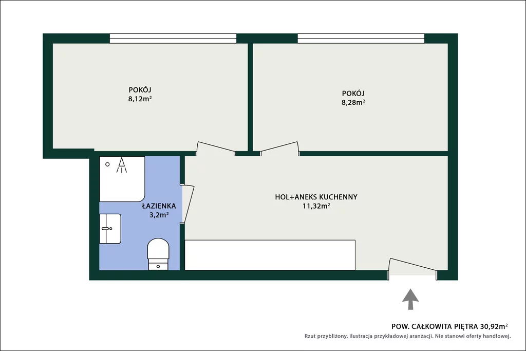 2 pokoje, mieszkanie 30,92 m², przyziemie, oferta nr , 1139/14727/OMS, Warszawa, Mokotów, Mokotów, Stefana Batorego
