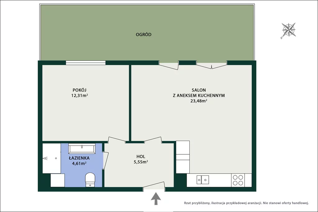 2 pokoje, mieszkanie 46,00 m², parter, oferta nr , 1146/14727/OMS, Warszawa, Targówek, Targówek, św. Wincentego