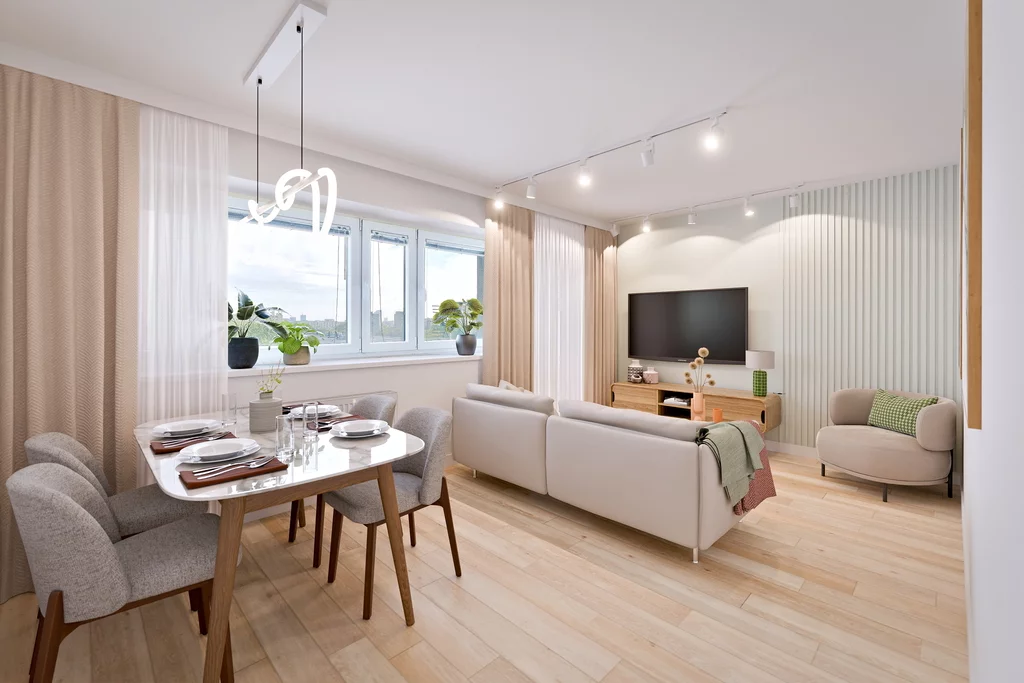 Mieszkanie trzypokojowe 56,40 m², Warszawa, Bielany, Adama Jarzębskiego, Sprzedaż