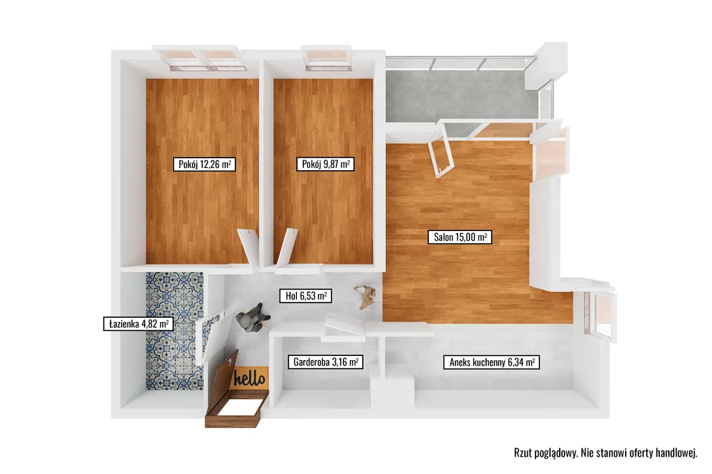 3 pokoje, mieszkanie 57,99 m², piętro 6, oferta nr , 1319/14727/OMS, Nowy Dwór Mazowiecki, Jarzębinowa