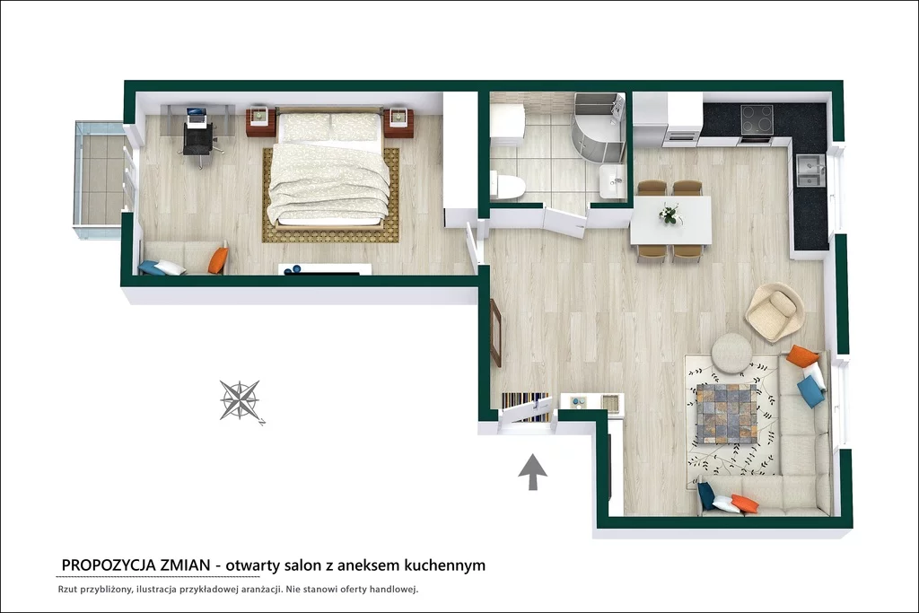 3 pokoje, mieszkanie 47,20 m², piętro 1, oferta nr , 1305/14727/OMS, Warszawa, Praga Północ, Praga Północ, Józefa Szanajcy