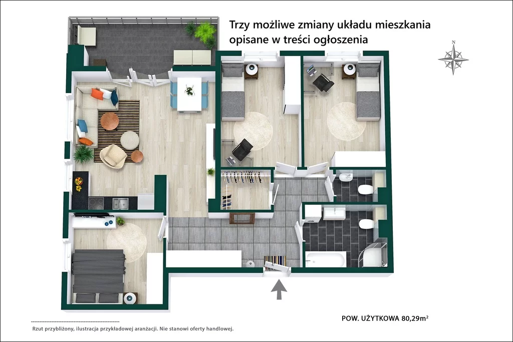 3 pokoje, apartament 80,29 m², piętro 4, oferta nr , 1286/14727/OMS, Piastów, Józefa Wybickiego