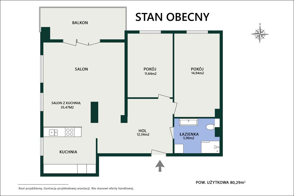 3 pokoje, apartament 80,29 m², piętro 4, oferta nr , 1286/14727/OMS, Piastów, Józefa Wybickiego