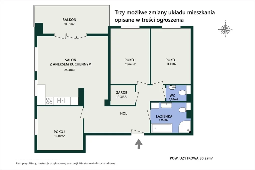 3 pokoje, apartament 80,29 m², piętro 4, oferta nr , 1286/14727/OMS, Piastów, Józefa Wybickiego