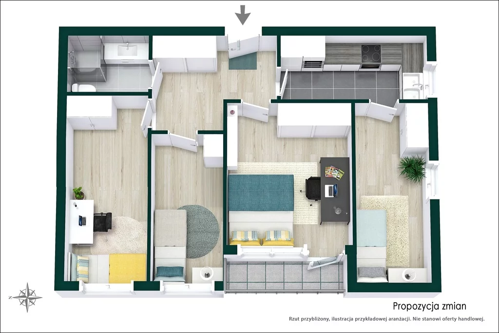 3 pokoje, mieszkanie 47,00 m², piętro 9, oferta nr , 1131/14727/OMS, Warszawa, Targówek, Targówek, Rembielińska