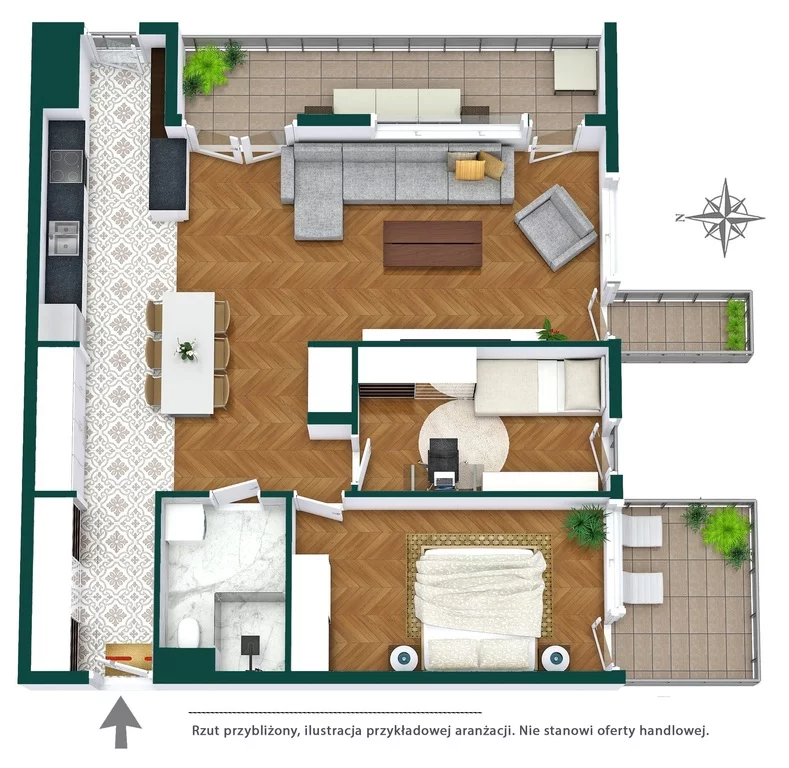 3 pokoje, mieszkanie 78,03 m², piętro 2, oferta nr , 1343/14727/OMS, Warszawa, Rembertów, Rembertów, Suflerska