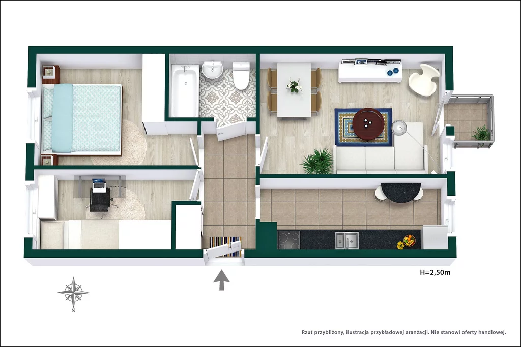 Mieszkanie trzypokojowe 47,00 m², Warszawa, Targówek, Suwalska, Sprzedaż