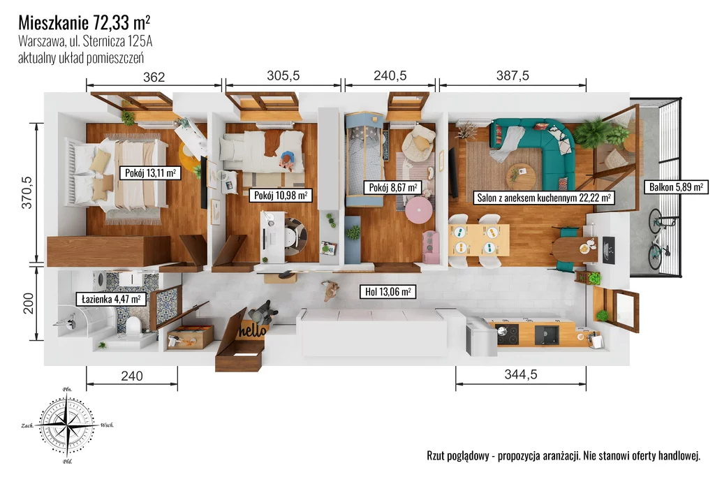 Apartamenty 1228/14727/OMS Warszawa Bemowo Sternicza