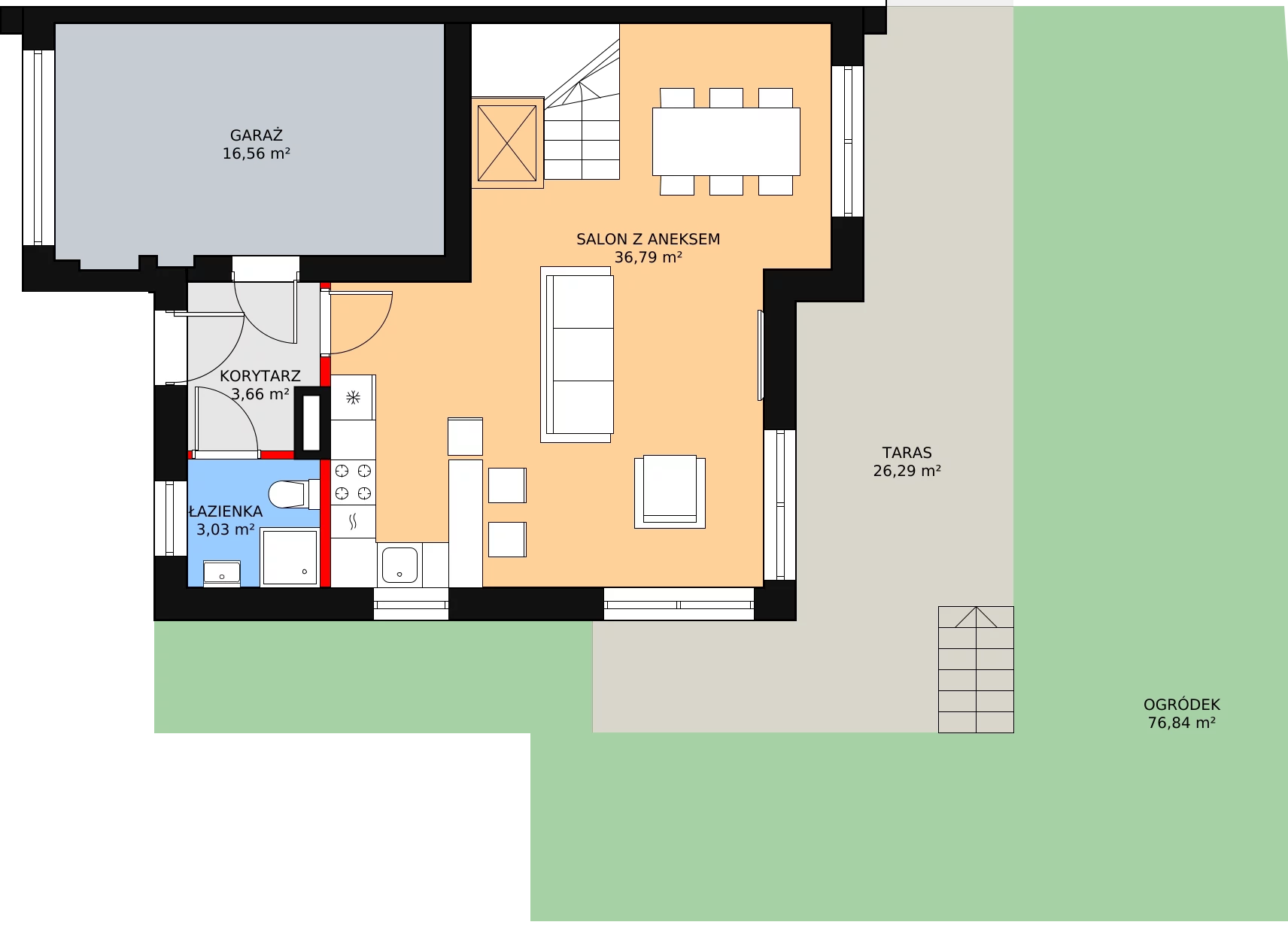 Dom 158,32 m², oferta nr 31 D, Domy Klimatyczna, Łódź, Bałuty, Bałuty, ul. Klimatyczna 32 (róg Wycieczkowej)