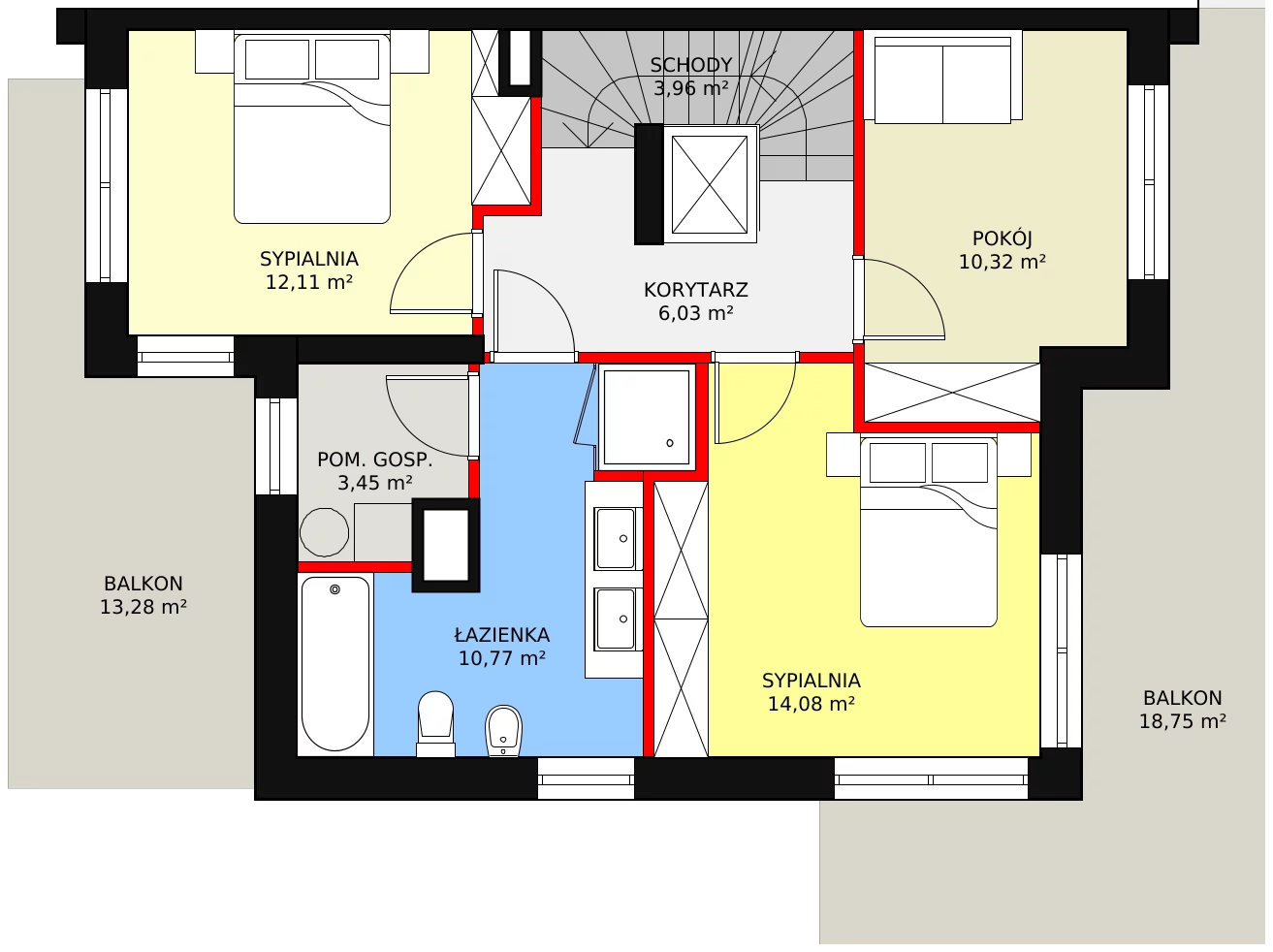 Dom 158,32 m², oferta nr 31 D, Domy Klimatyczna, Łódź, Bałuty, Bałuty, ul. Klimatyczna 32 (róg Wycieczkowej)