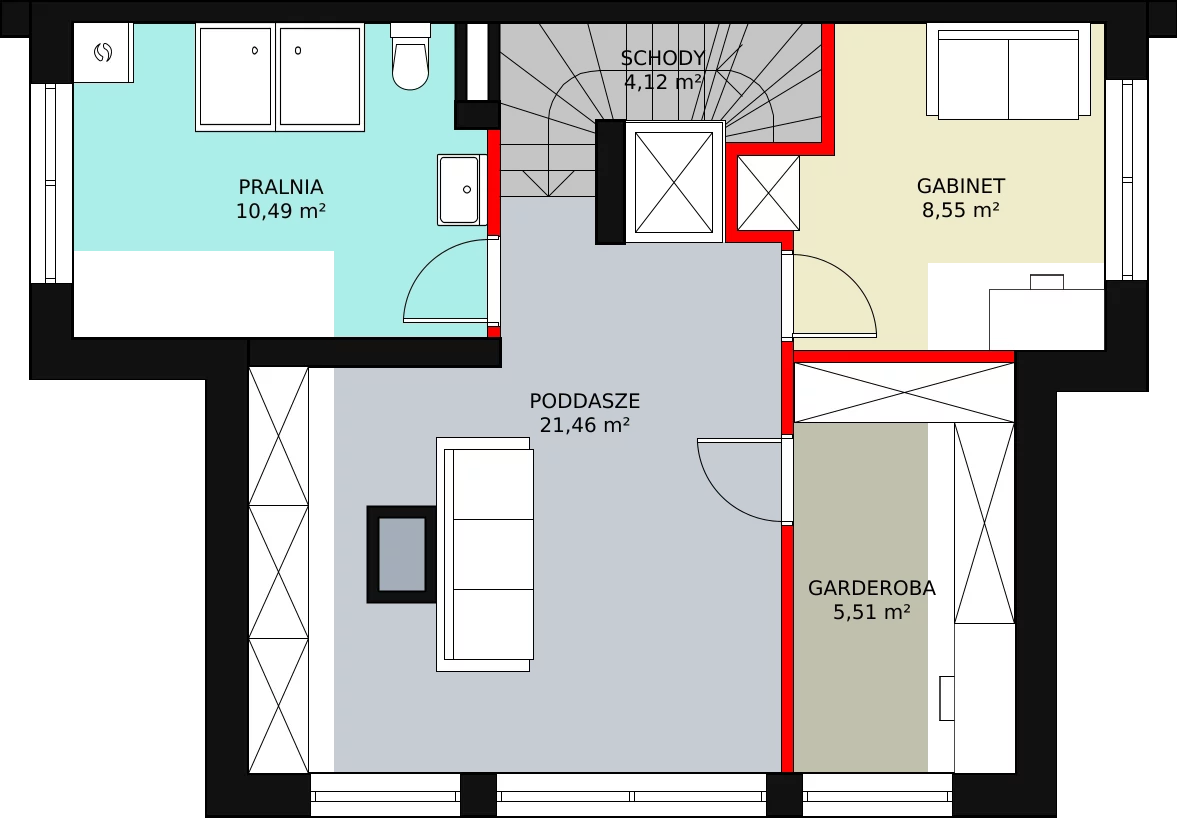 Dom 158,32 m², oferta nr 31 D, Domy Klimatyczna, Łódź, Bałuty, Bałuty, ul. Klimatyczna 32 (róg Wycieczkowej)