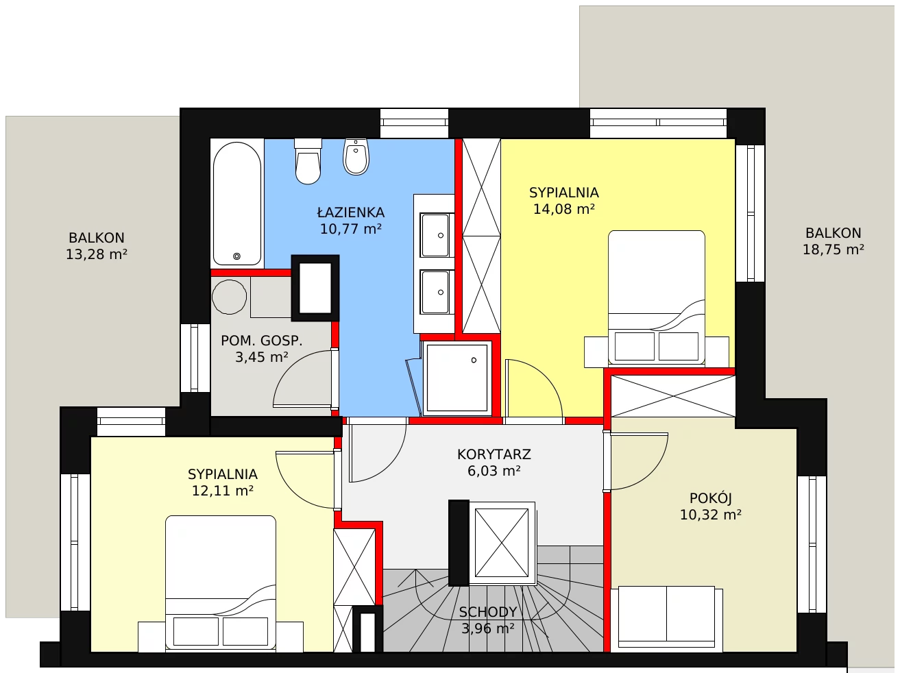 Dom 156,66 m², oferta nr 31 E, Domy Klimatyczna, Łódź, Bałuty, Bałuty, ul. Klimatyczna 32 (róg Wycieczkowej)