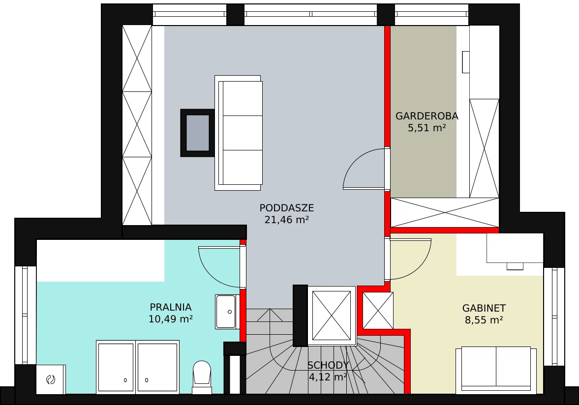 Dom 156,66 m², oferta nr 31 E, Domy Klimatyczna, Łódź, Bałuty, Bałuty, ul. Klimatyczna 32 (róg Wycieczkowej)