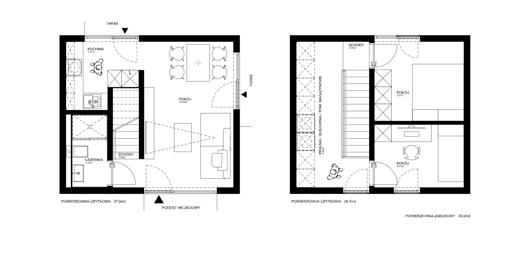 Dom 56,60 m², oferta nr , GRS-DS-2707, Postomino