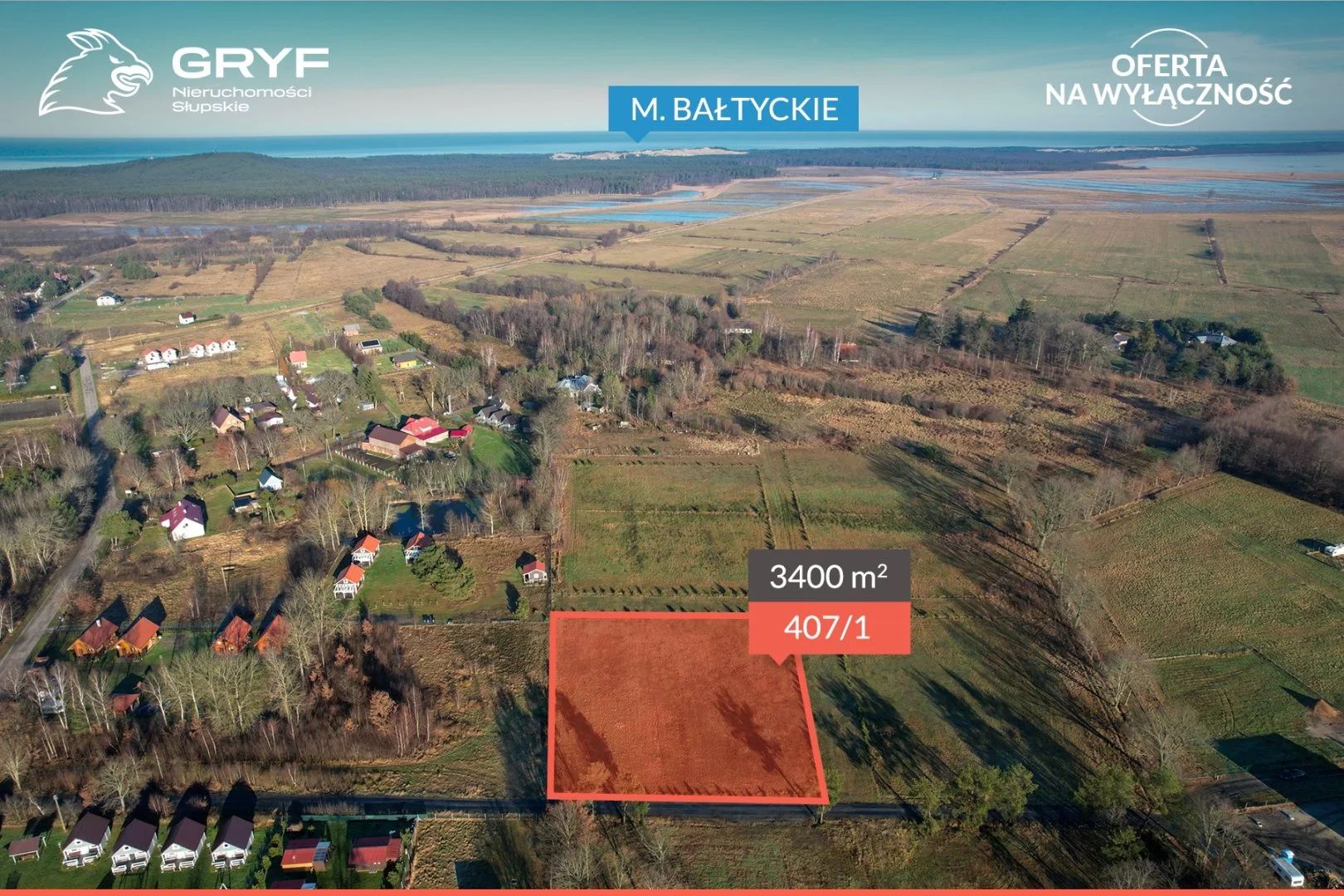 Działka 3 400,00 m², oferta nr , GRS-GS-2788, Smołdzino