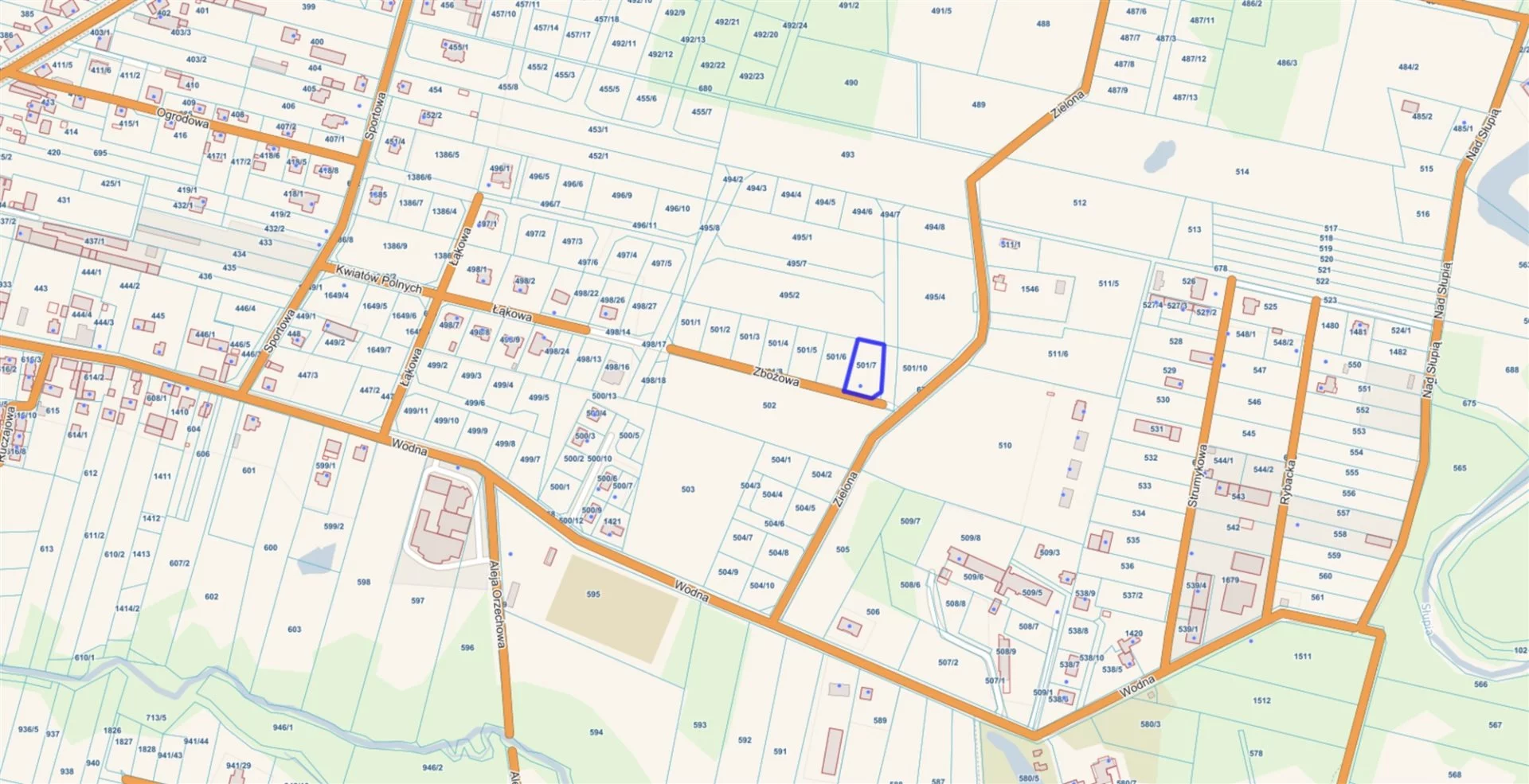 Działka 1 310,00 m², oferta nr , GRS-GS-2840, Kobylnica, Zbożowa