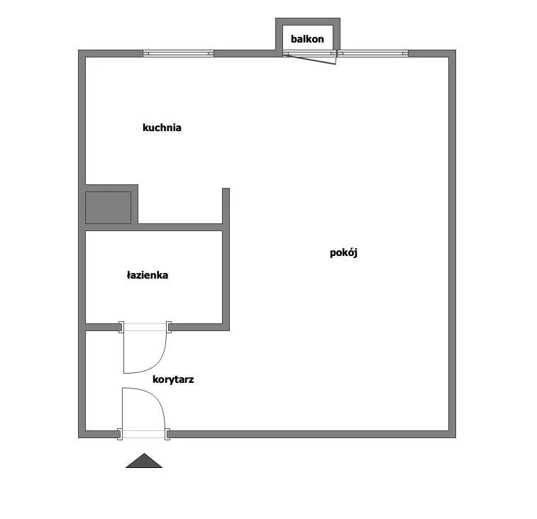 1 pokój, mieszkanie 26,40 m², piętro 4, oferta nr , GRS-MS-2991, Słupsk, Banacha