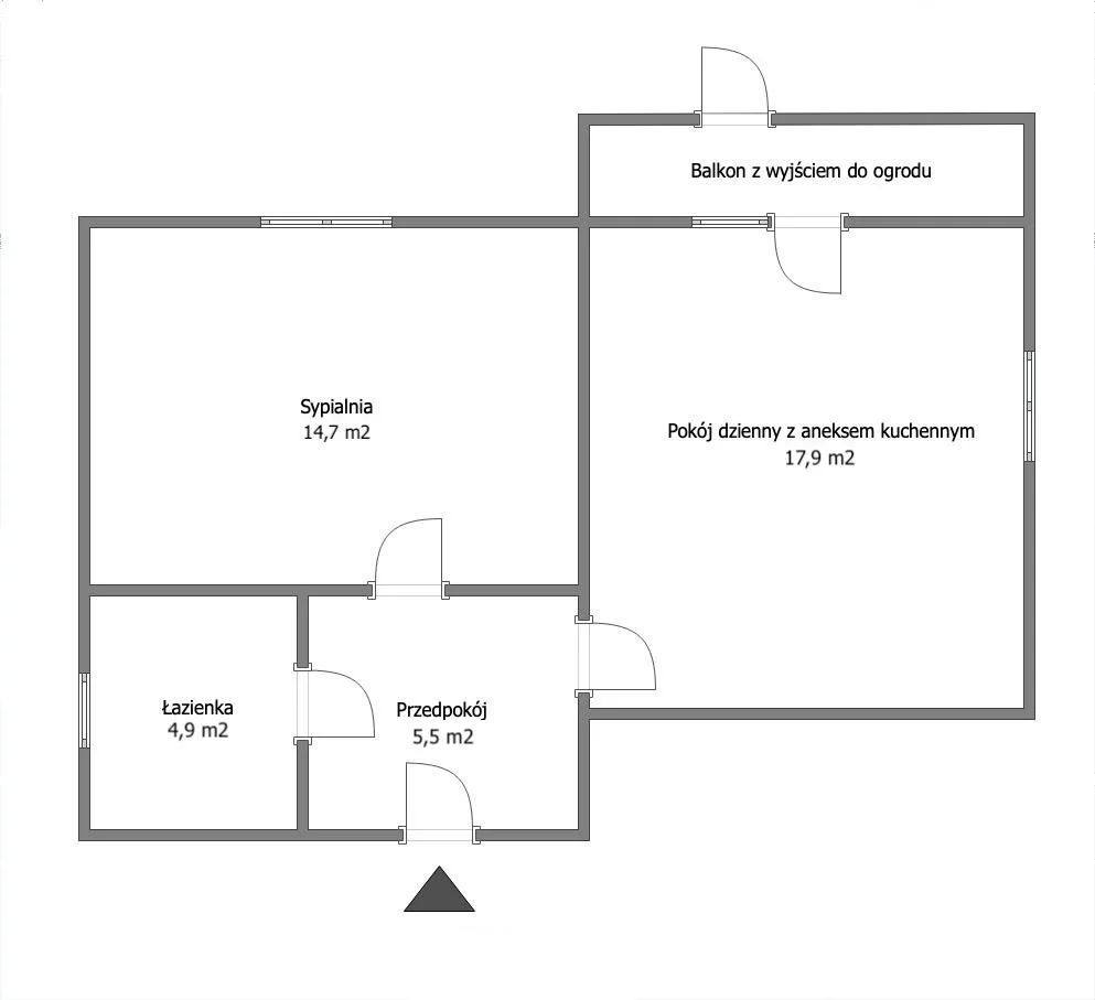 2 pokoje, mieszkanie 43,00 m², parter, oferta nr , GRS-MS-2943, Ustka, Cyprysowa