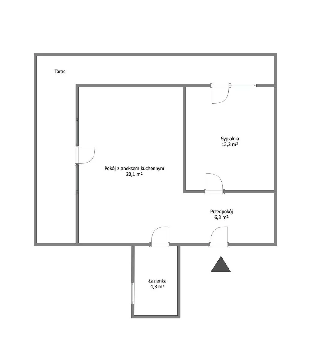 2 pokoje, mieszkanie 43,00 m², parter, oferta nr , GRS-MS-2943, Ustka, Cyprysowa
