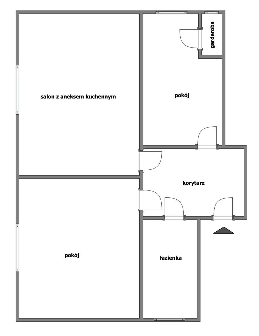 3 pokoje, mieszkanie 66,63 m², piętro 1, oferta nr , GRS-MS-3018, Słupsk, Arciszewskiego